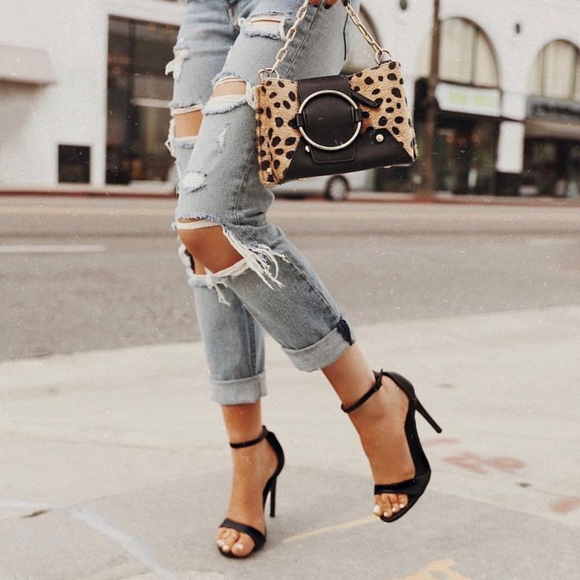 KAYLEEN By Los Angeles Shoes - Strap and Ankle Wrap Stiletto